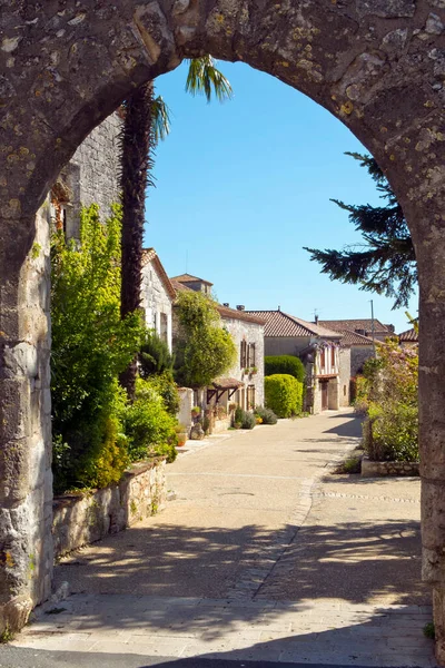 Street View Porte Des Anglais Pujols Lot Garonne France Historic Stock Image