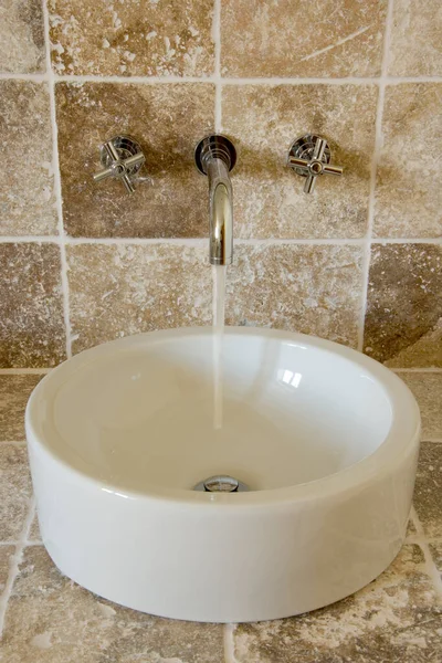 Contemporary Wash Hand Basin Close — Stock Photo, Image
