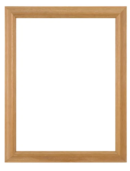 Empty Picture Frame Wood Finish — Stock Photo, Image