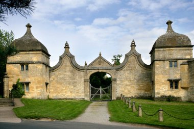 Chipping Campden, Cotswolds, Gloucestershire, İngiltere 'deki tarihi geçitler.