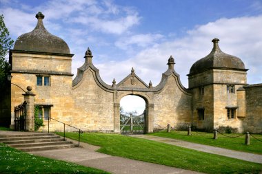 Historic Gatehouses in Chipping Campden, Gloucestershire, Cotswolds, UK clipart