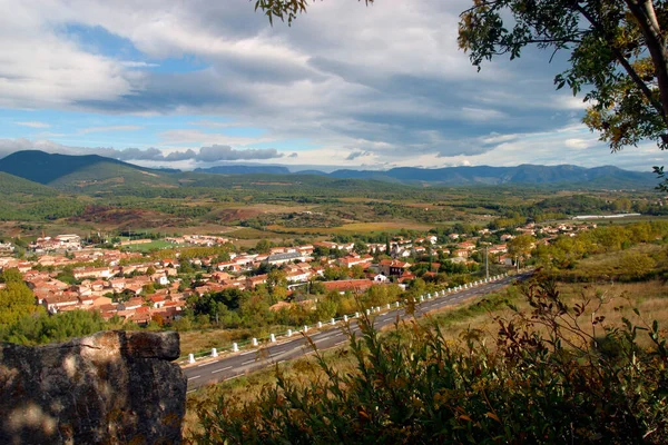 Vista Sobre Rural Saint Chinian Herault Languedoc Roussillon França — Fotografia de Stock