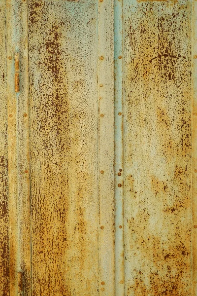 Rusty Festett Fém Redőnyök Teljes Keret Háttér Textúra — Stock Fotó