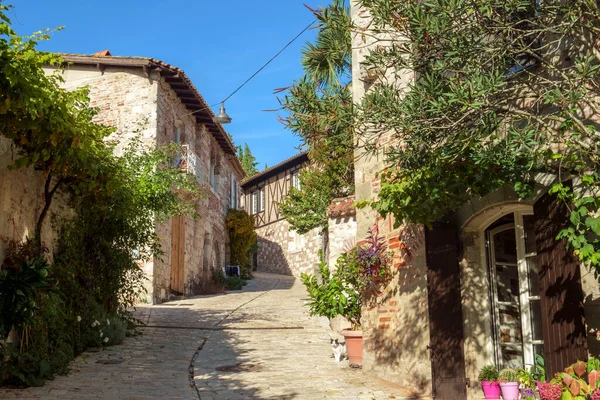 Den Engen Gassen Des Reiseziels Penne Agenais Lot Garonne Frankreich — Stockfoto