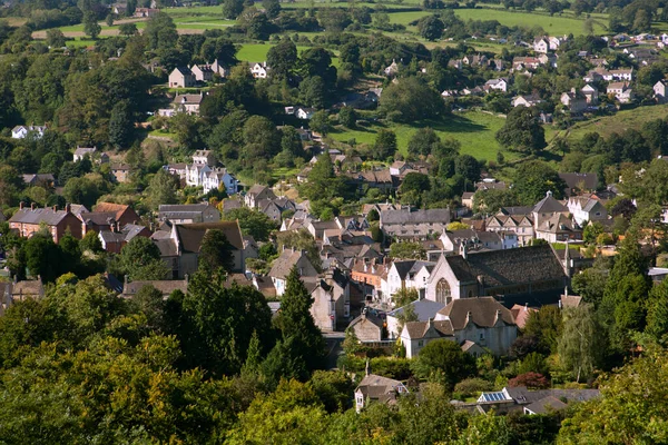 Widok Doliny Nailsworth Obrzeżach Cotswold Hills Gloucestershire Wielka Brytania — Zdjęcie stockowe