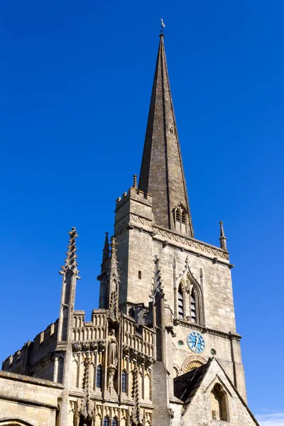 Dettagli Architettonici Sulla Storica Chiesa Della Lana Burford Nel Cotswolds — Foto Stock