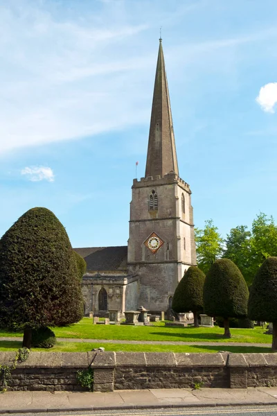 Storica Chiesa Della Lana Painswick Nel Cotswolds Gloucestershire Regno Unito — Foto Stock