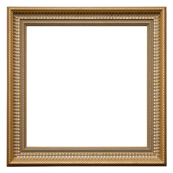 用白色正方形格子把空的画框隔开 用装饰雕琢和粉刷过的表面 — 图库照片