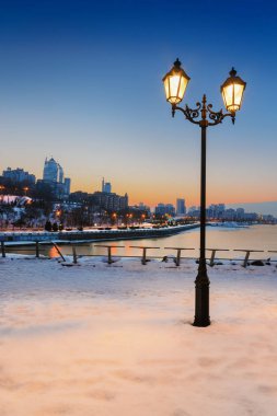 Gece II şehir manzaralı güzel fener