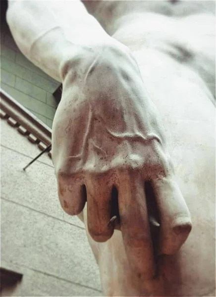 Man Male Hand Sculpture — Stock Photo, Image