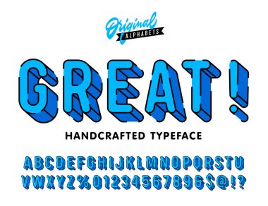 - Harika. Klasik 3D Yuvarlak Alfabe