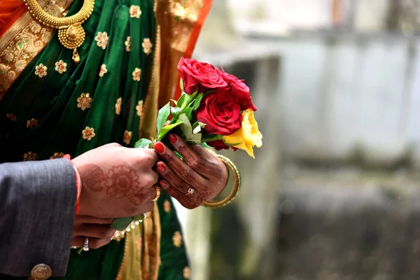 Hindu Traditional Wedding Moment — Stock Photo, Image