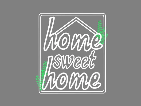 Home sweet home words in home shape hand drawing. — Stock Photo, Image