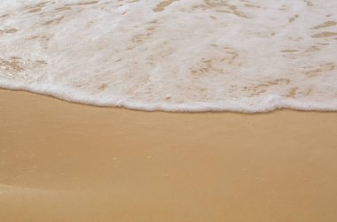 Kopya alanı düzgün dalga sunset Beach. 