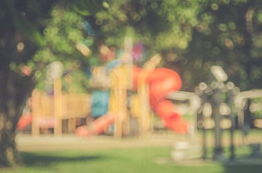 Oyun alanında park arka plan bulanıklık.