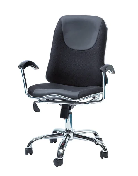 Black Office Chair Isolated White Background — Stock Photo, Image