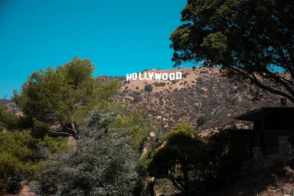 Los Angeles Hollywood Znak Dzień — Zdjęcie stockowe