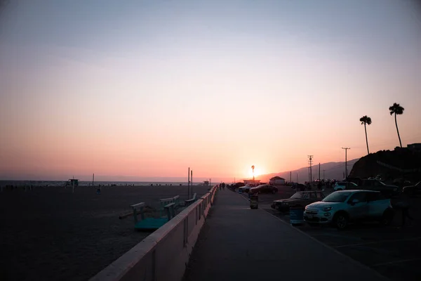 Spiaggia Malibu Tramonto — Foto Stock