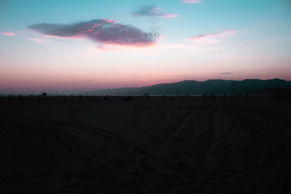 Santa Monica Plajı Sun — Stok fotoğraf