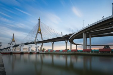 Bhummiphol asma köprü watergate üzerinde 