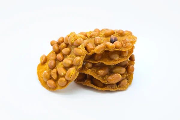 Peanut Crackers on white background — Stock Photo, Image
