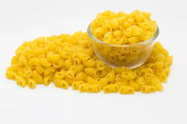 Pasta maccheroni da vicino su soffiaggio vetro — Foto Stock