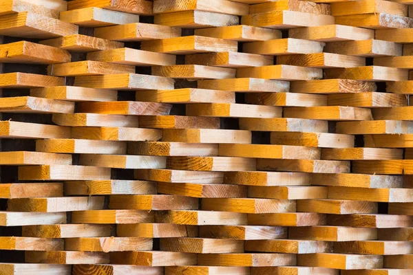 Triangle shape wooden stack pattern — Stock Photo, Image