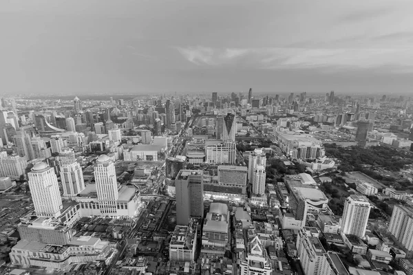 Bangkok city business downtown aerial view, Tailandia —  Fotos de Stock