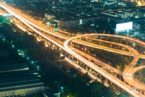 Długi czas ekspozycji wiadukt autostrady — Zdjęcie stockowe