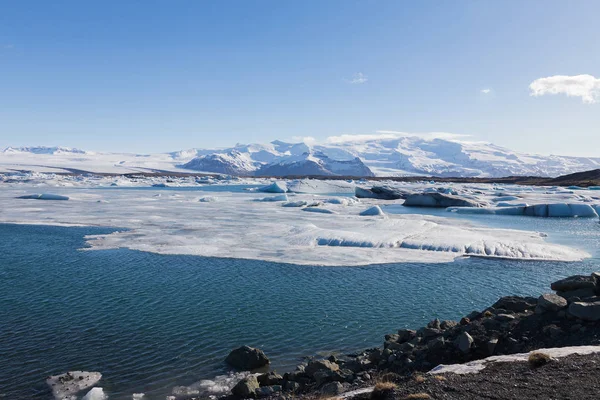 Lagune de Jakulsarlon en saison hivernale — Photo