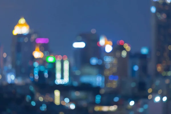 Abstract blurred lights city downtown background — Stock Photo, Image