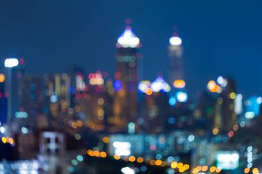 Bulanık bokeh ışıklar ofis binası