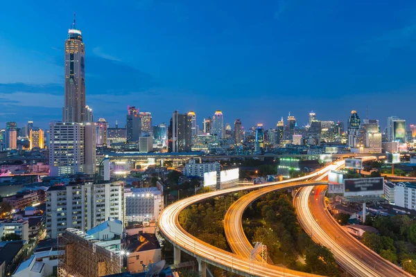 Bangkok autostrady z centrum miasta — Zdjęcie stockowe
