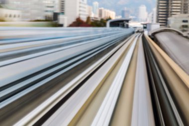 Bulanık hareket hareketli yüksek hızlı tren