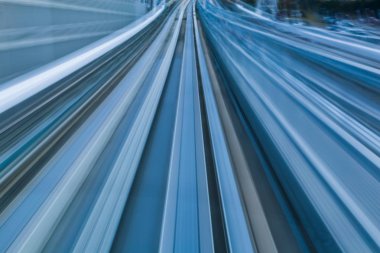 Bulanık metro tren hareket