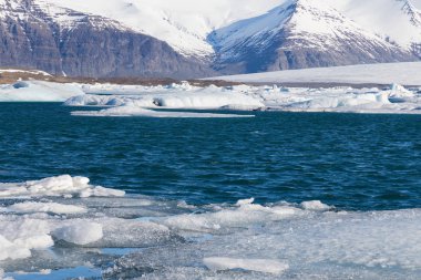 Jagulsalon kış Gölü İzlanda kış sezonu