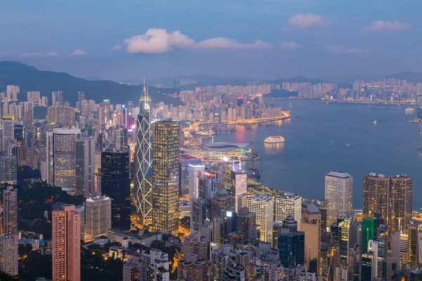 Hong Kong merkezi iş şehir — Stok fotoğraf