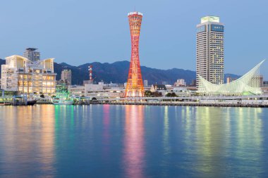Kobe port tower seafront  clipart