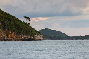 Doğal sahil manzarası rock Dağı