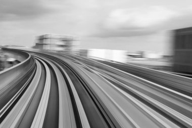 Bulanık hareket hareket soyut gökyüzü tren