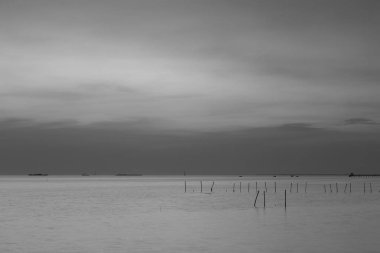 Sahil manzarası deniz manzarası arka plan, doğal peyzaj arka plan