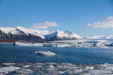 İzlanda Jakulsarlon lagün Kış mevsiminde
