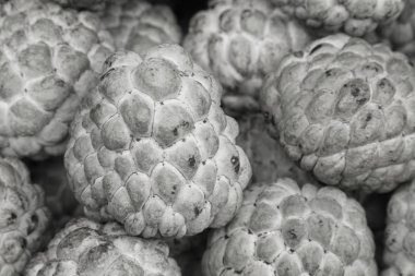 Siyah ve beyaz taze krema elma meyve