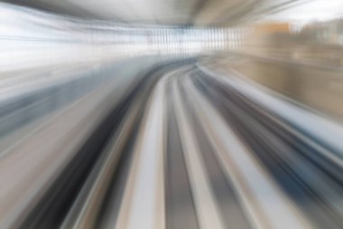 Tren hareket hareket bulanıklığı