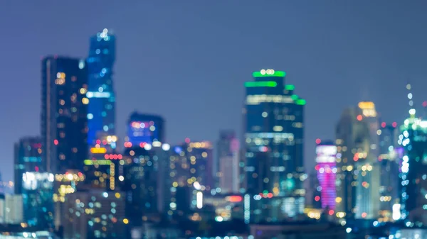 Night office building blurred light — Stock Photo, Image