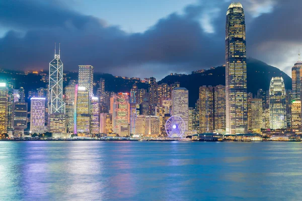 香港市内中心部のビジネス繁華街 — ストック写真