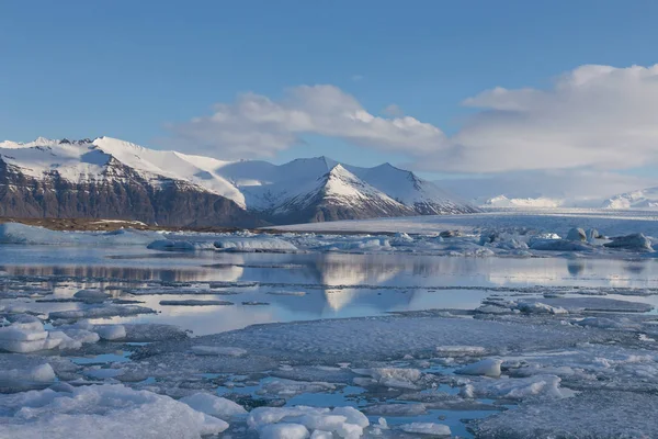 Islandia zima sezon pięknej przyrody — Zdjęcie stockowe