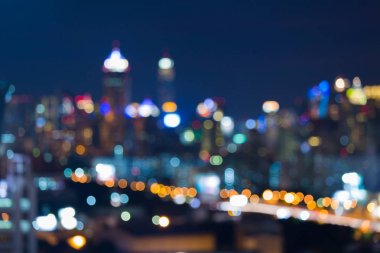 Bulanık ışık şehir merkezi iş şehir