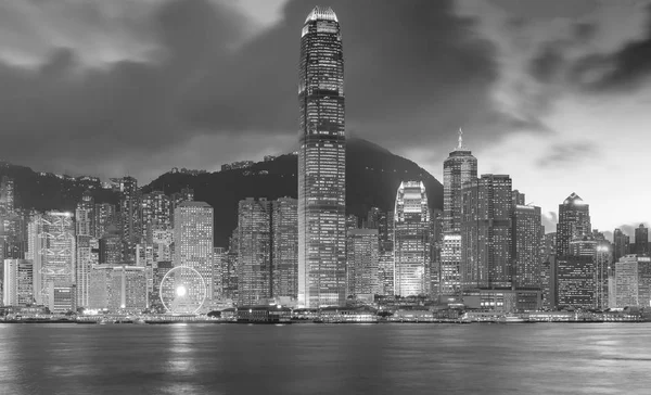 Μαύρο και άσπρο, κέντρο της επιχειρηματική πόλη Χονγκ Κονγκ — Φωτογραφία Αρχείου