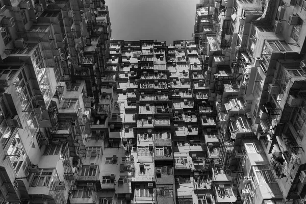 Appartement quartier résidentiel foule, Hong Kong ville — Photo